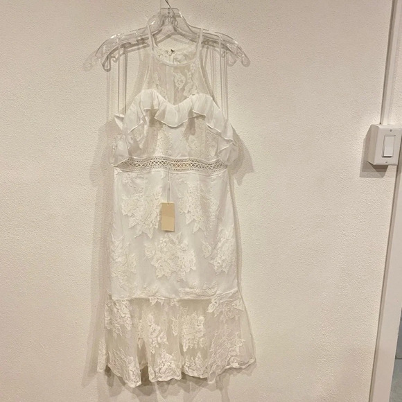 NWT Two Sisters the Label White Lace Dress Size 8 - Picture 2 of 5
